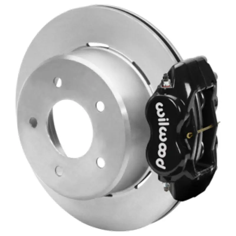 Wilwood 88-98 Chevy Silverado Forged Dynalite 12.19X0.81 Plain Rear Drum To Disc Conv. - Black 1