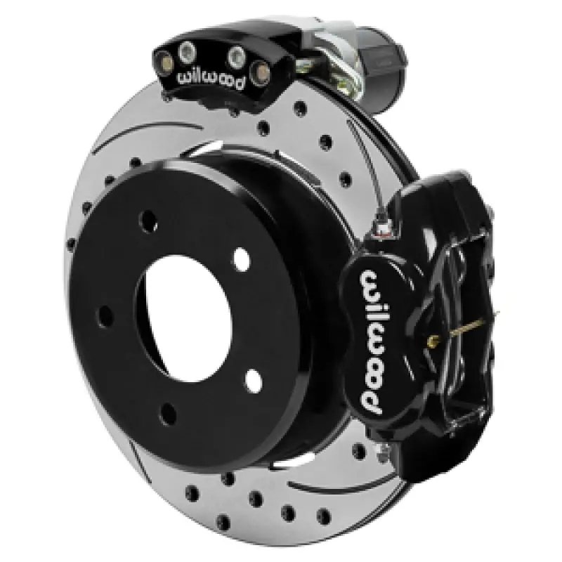 Wilwood 88-98 Gm C1500 Rear Electronic Parking Brake Kit Black 12.19In Srp Rotor 3.25In Offset 1