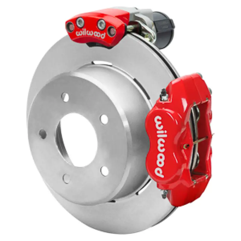 Wilwood 88-98 Gm C1500 Rear Electronic Parking Brake Kit Red 12.19In Rotor 3.25In Offset 1