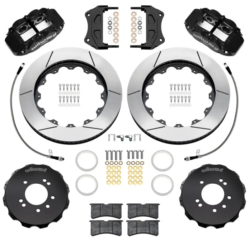Wilwood 89-98 Nissan 240Sx/89-94 Skyline/90-96 300Zx Superlite 6R Fr Bbk W/ 14In Slt Rotors - Black 1