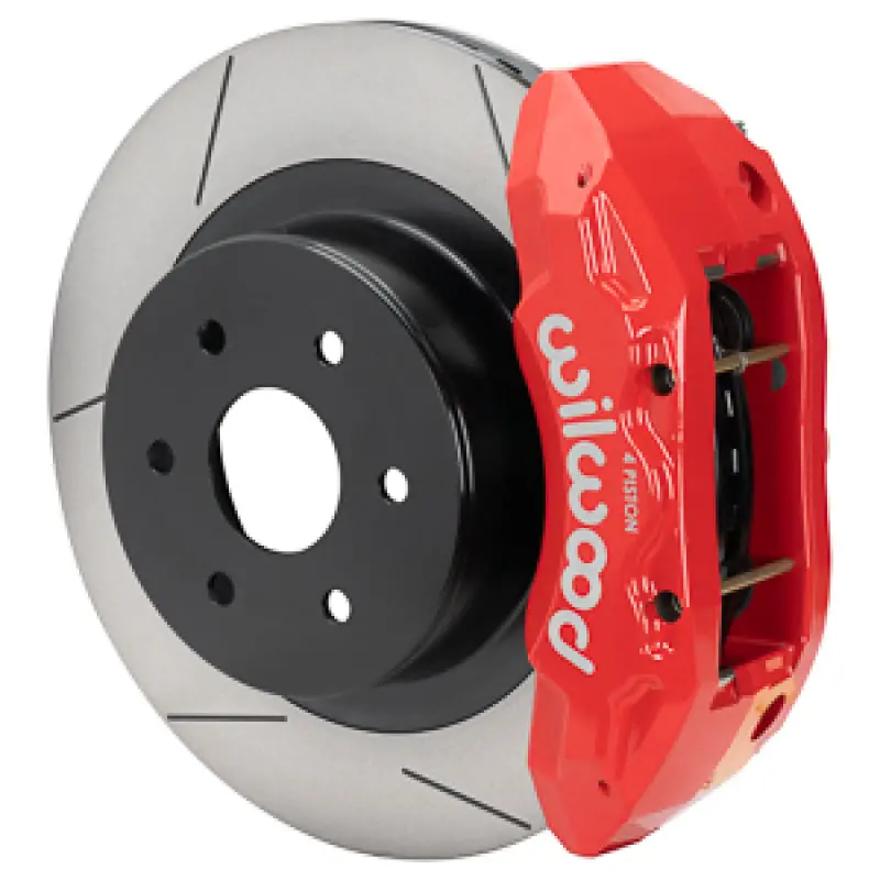 Wilwood 99-18 Chevy Silverado/Gmc Sierra 16X1.25 Slotted Rotor Tx4r 4 Piston Rear Brake Kit - Red 1