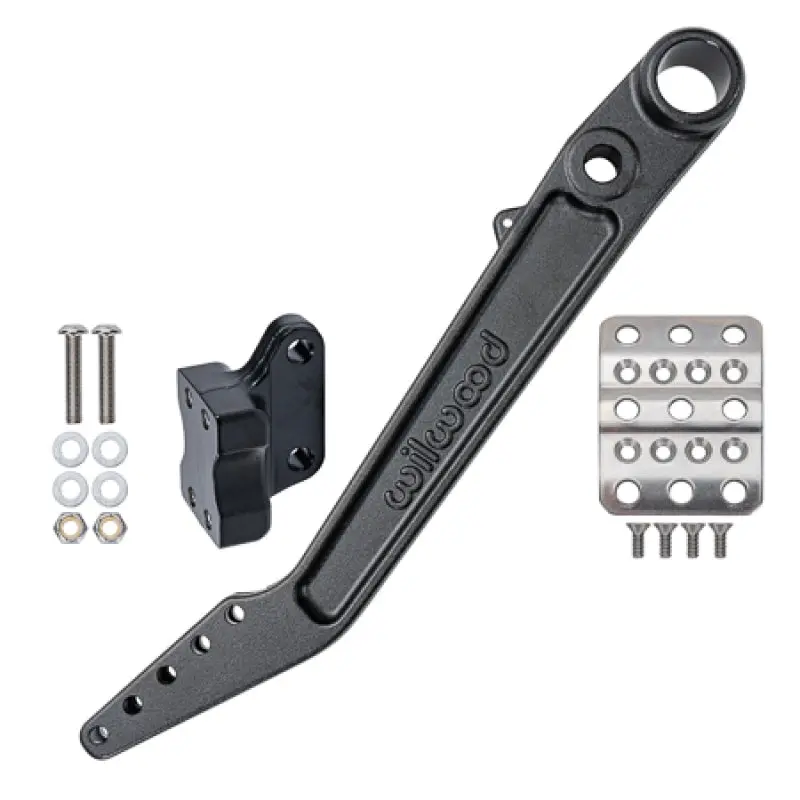 Wilwood Adjustable 5.5-6.25:1 Ratio Reverse Mount Pedal Replacement Kit - Black E-Coat 1