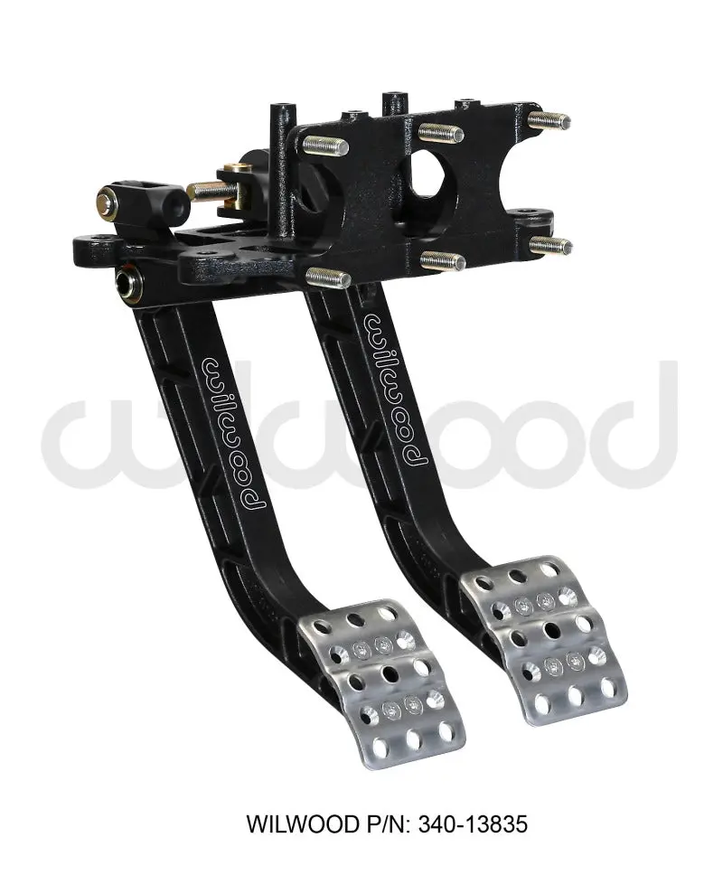 Wilwood Adjustable Dual Pedal - Brake / Clutch - Rev. Swing Mount - 5.1:1 1