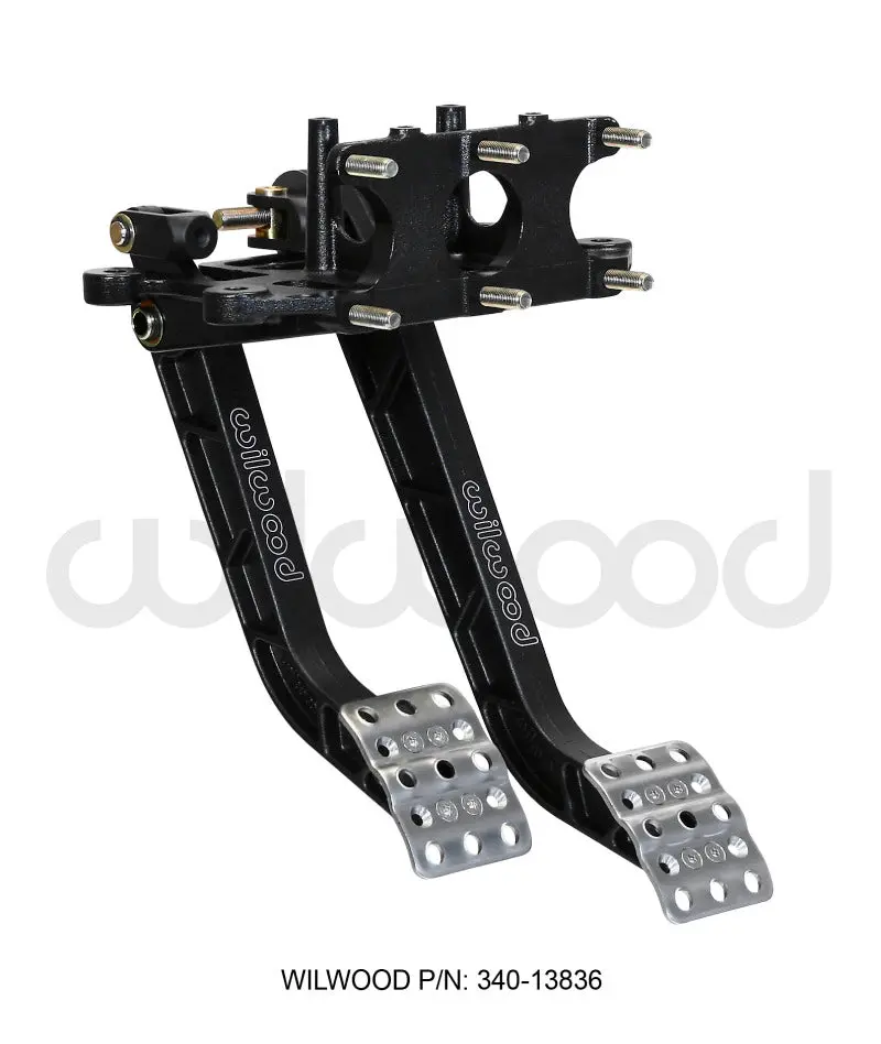 Wilwood Adjustable Dual Pedal - Brake / Clutch - Rev. Swing Mount -6.25:1 Brake 5.1:1 Clutch 1