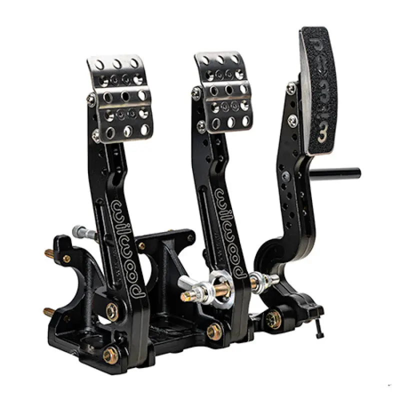 Wilwood Adjustable Tru-Bar Brake, Clutch, Throttle - Floor Mount - 4.75-5.75:1 1