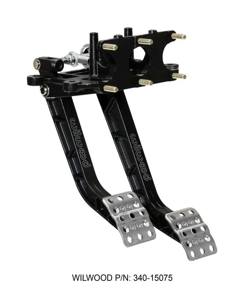 Wilwood Adjustable-Trubar Dual Pedal - Brake / Clutch - Rev. Swing Mount -6.25:1 Brake 5.1:1 Clutch 1