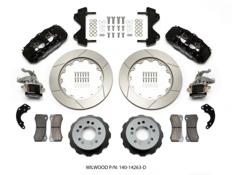 Wilwood Aero4 / Mc4 Rear Kit 14.00 Currie Pro-Tour Unit Bearing Floater 2