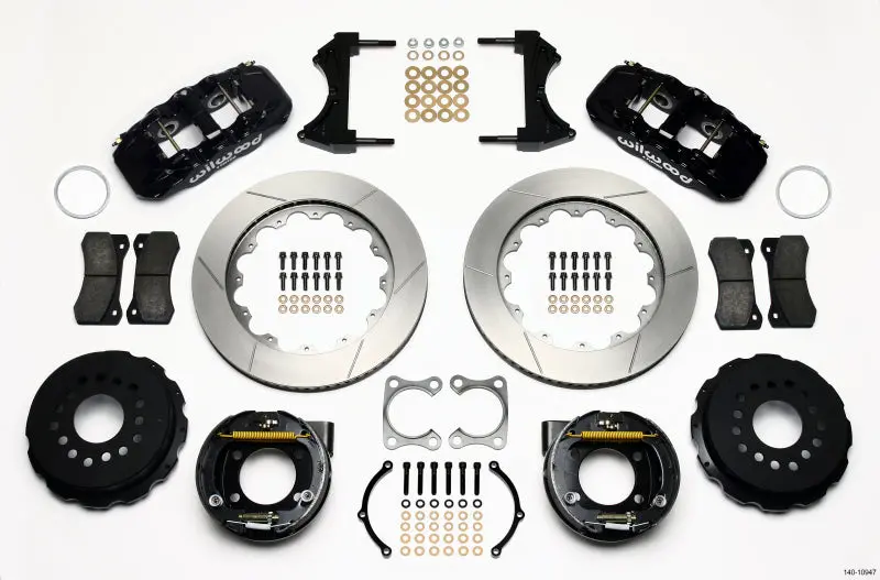 Wilwood Aero4 Rear P-Brake Kit 14.00In Big Ford Old Style 2.36In Offset 1