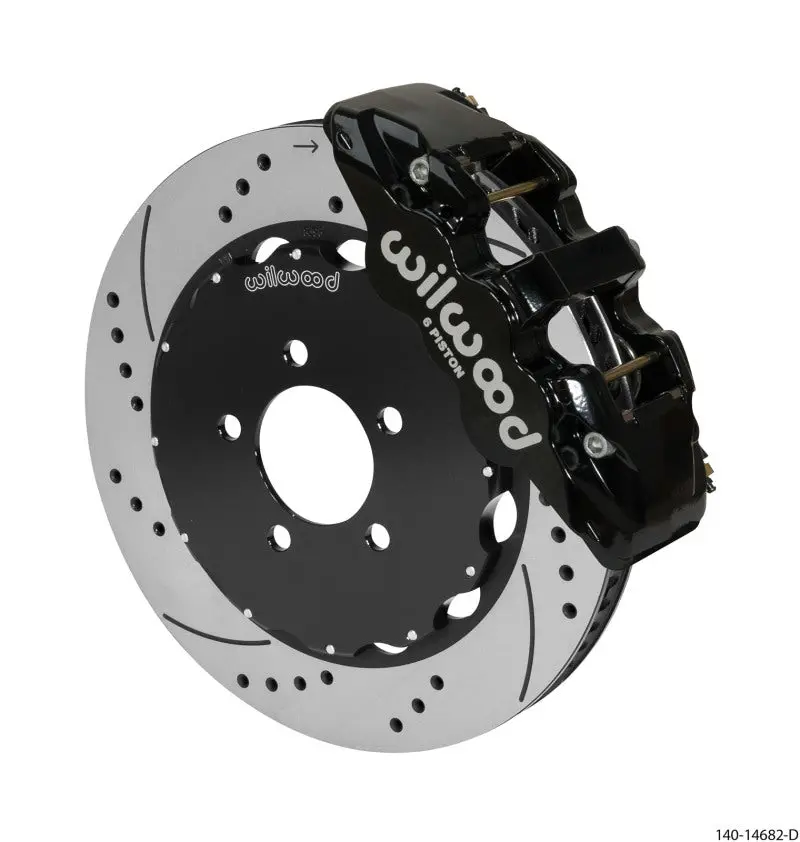 Wilwood Aero6 Front Big Brake Kit 14.00In Black 03-11 Crown Victoria 1