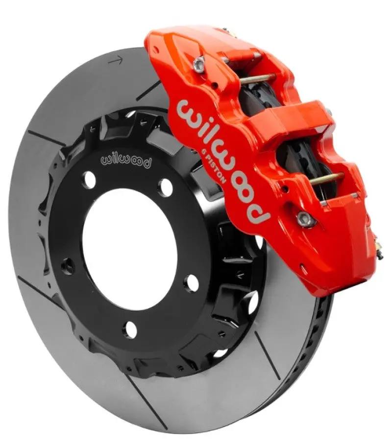 Wilwood Aero6 Front Brake Kit Red 14.25In 2016-2018 Toyota Land Cruiser (J200) W/ Lines 1