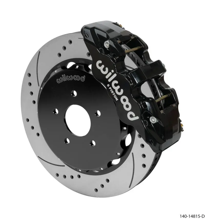 Wilwood Aero6 Front Hat Kit 14.00 Drilled 03-09 Nissan 350Z W/Lines 1