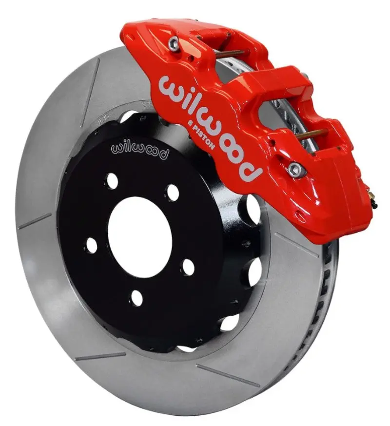 Wilwood Aero6 Front Hat Kit 14.00 Red 2016-Up Camaro W/Lines 1