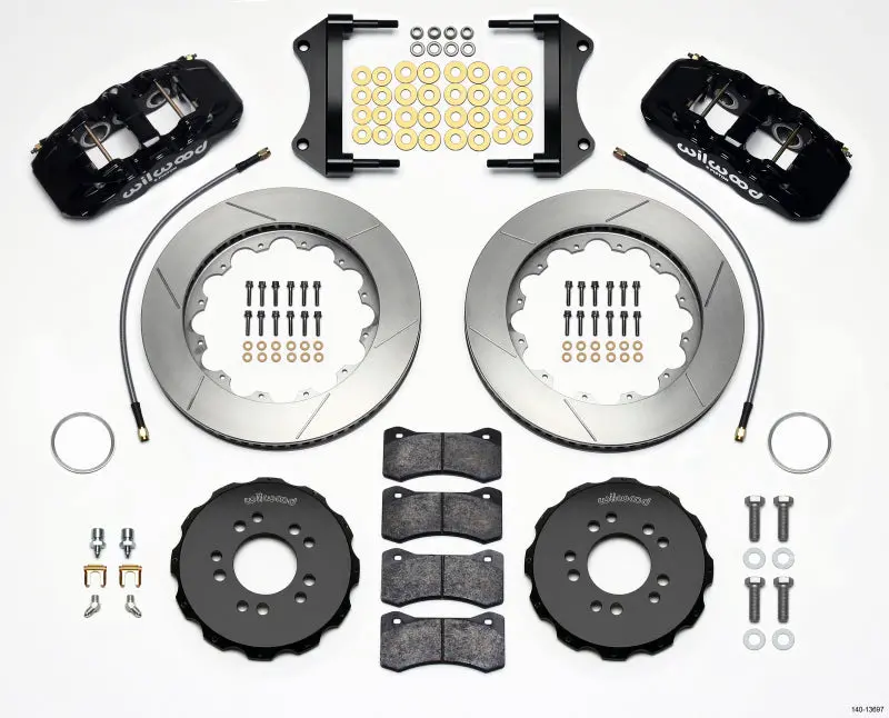 Wilwood Aero6 Front Hat Kit 14.25 2014-Up Corvette C7 W/Lines 1