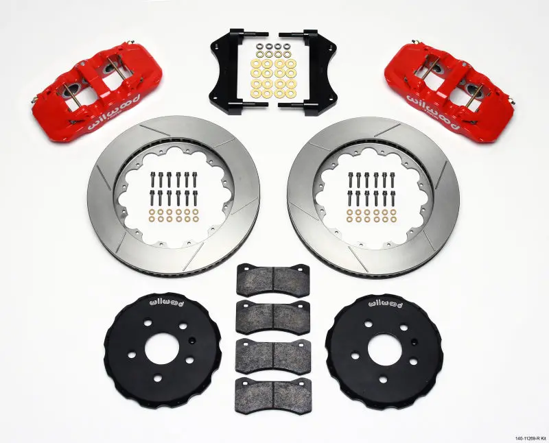 Wilwood Aero6 Front Hat Kit 14.25 Red 2010-2015 Camaro 1