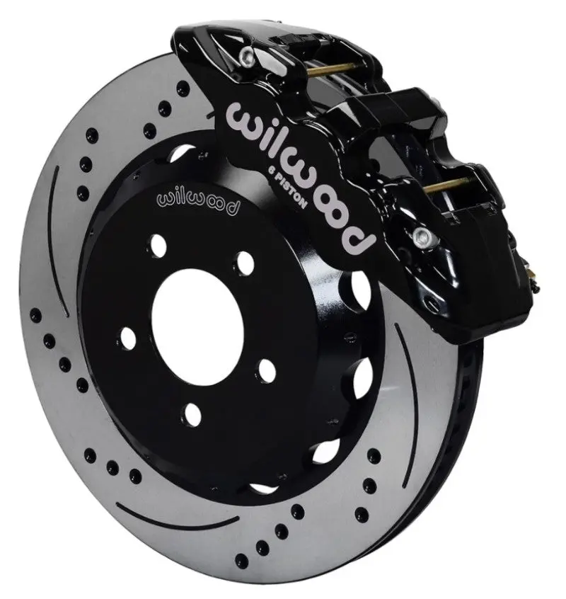 Wilwood Aero6 Front Hat Kit 15.00 Drilled 2016-Up Camaro W/Lines 1