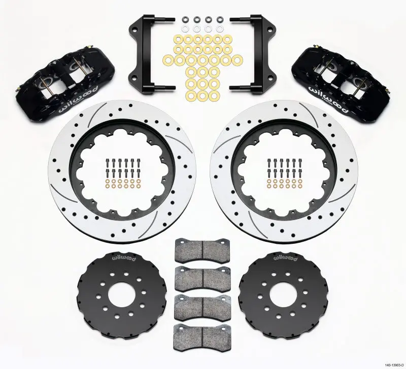 Wilwood Aero6 Front Hat Kit 15.00 Drilled 97-04 Corvette C5/Z06 05-13 C6 1