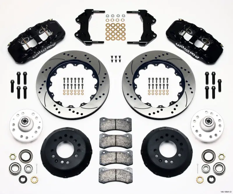 Wilwood Aero6 Front Hub Kit 14.00 Drilled Wwe Prospindle 1