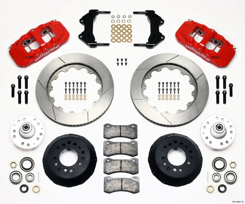 Wilwood Aero6 Front Hub Kit 14.00-Red Wwe Prospindle 1