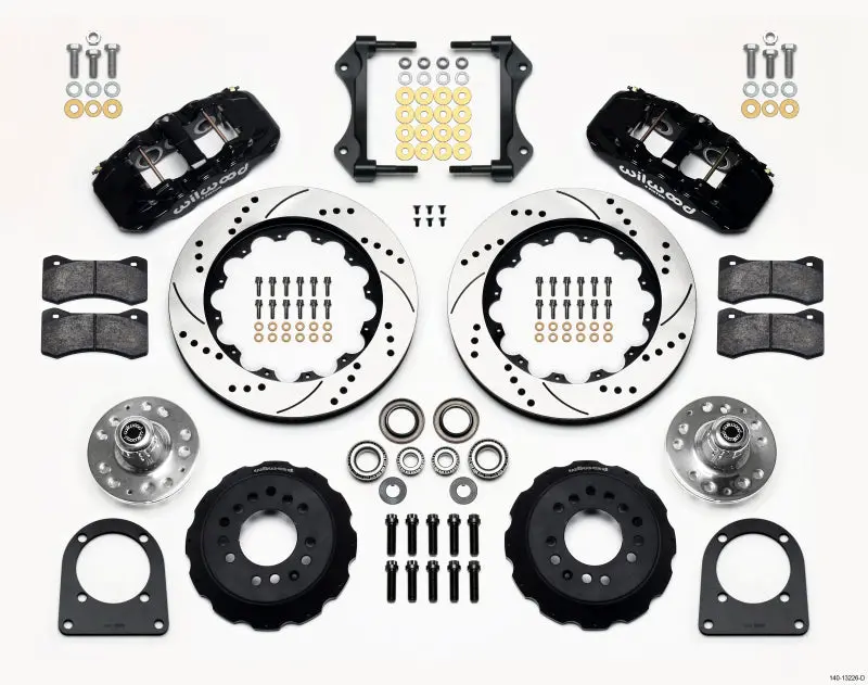 Wilwood Aero6 Front Hub Kit 14.00In Drilled Tci-Ifs 71-78 (Pinto Based) 1