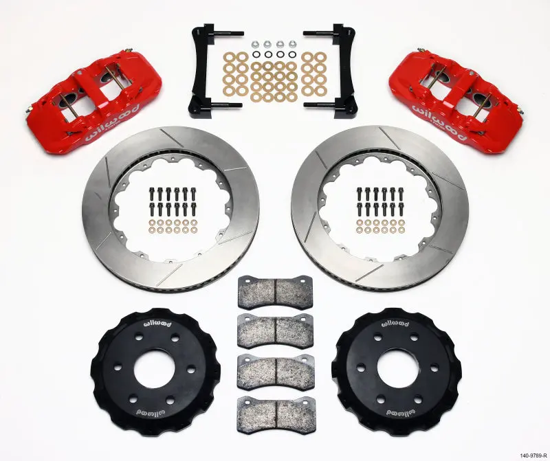 Wilwood Aero6 Front Truck Kit 14.25In Red 1999-2014 Gm Truck/Suv 1500 1
