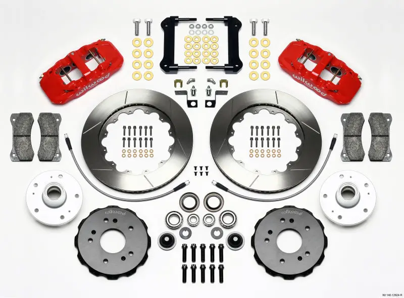 Wilwood Aero6 Front Truck Kit 14.25In Red 97-03 Ford F150 1