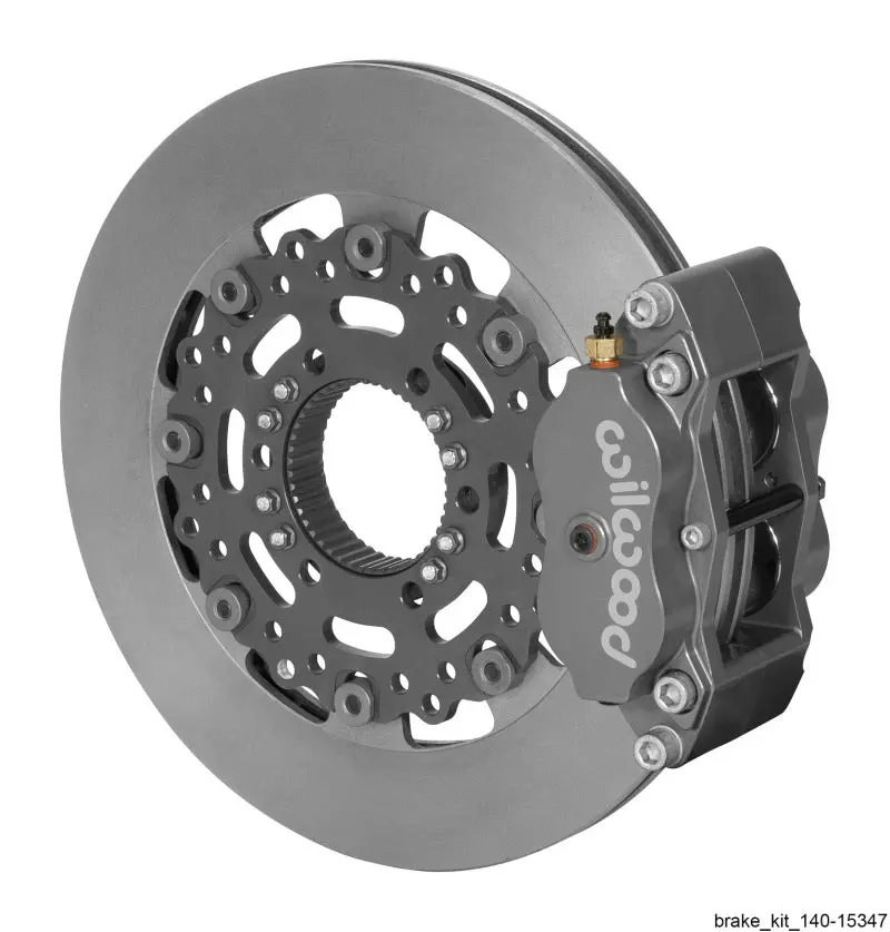 Wilwood Billet Narrow Dynalite Radial Mount Rear Inboard Sprint Kit 12.19In Plain Face Iron Rotor 1