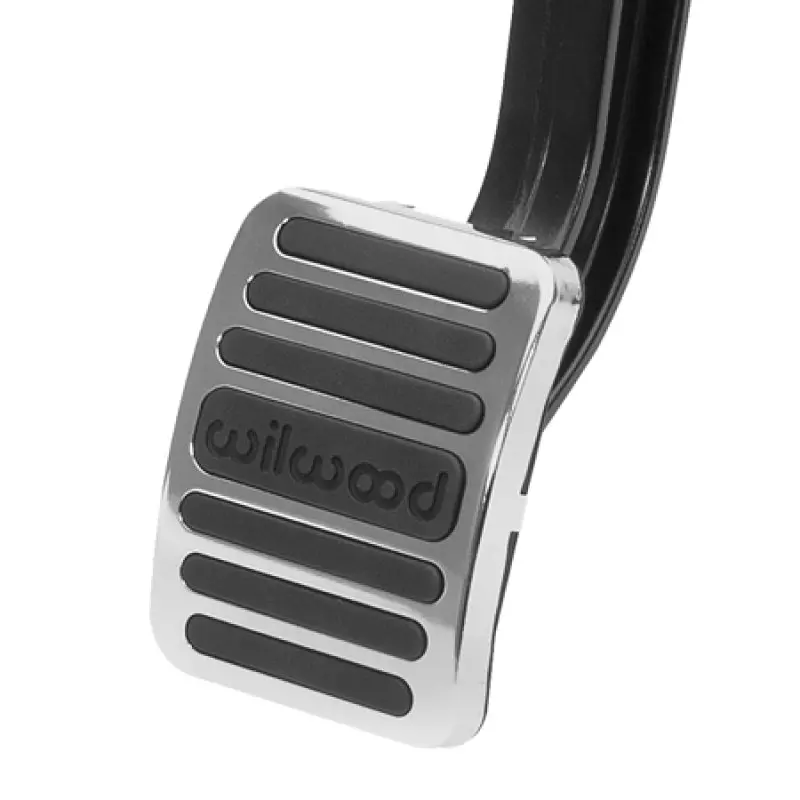 Wilwood Brake Pedal Cover And Trim Plate Kit - Black Rubber/Stainless 1