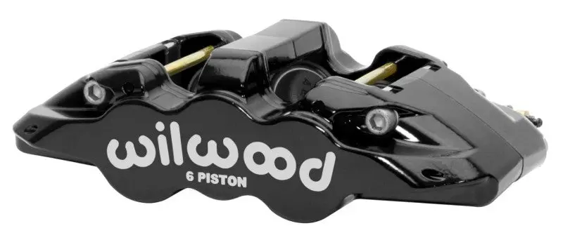 Wilwood Caliper - Aero-Ds Forged Six-Piston Caliper Black 6.52In Piston 1.25In Rotor - Black 1