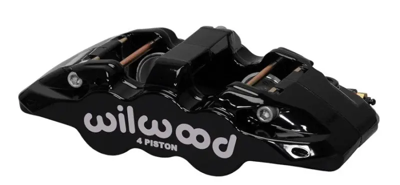 Wilwood Caliper-Aero4 - Black 1.12/1.12In Pistons 0.81In Disc 1