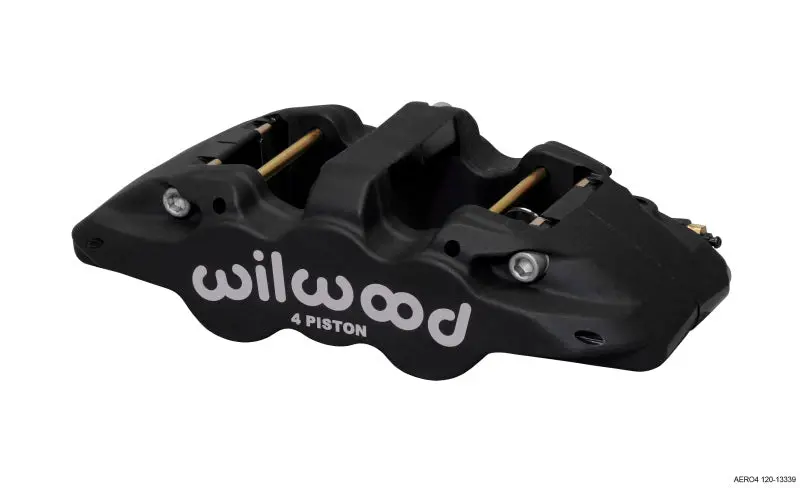 Wilwood Caliper-Aero4 - Black Anodize 1.12/1.12In Pistons 1.25In Disc 1