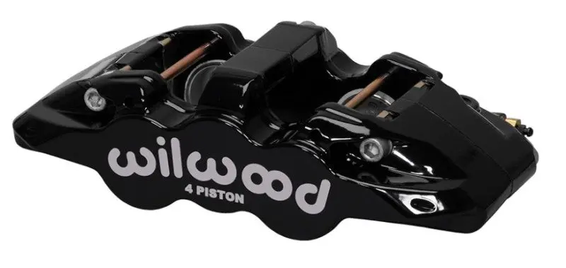 Wilwood Caliper-Aero4-R/H - Black 1.62/1.38In Pistons 1.25In Disc 1