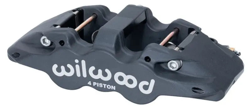 Wilwood Caliper-Aero4-R/H - Black Anodize 1.88/1.62In Pistons 1.25In Disc 1