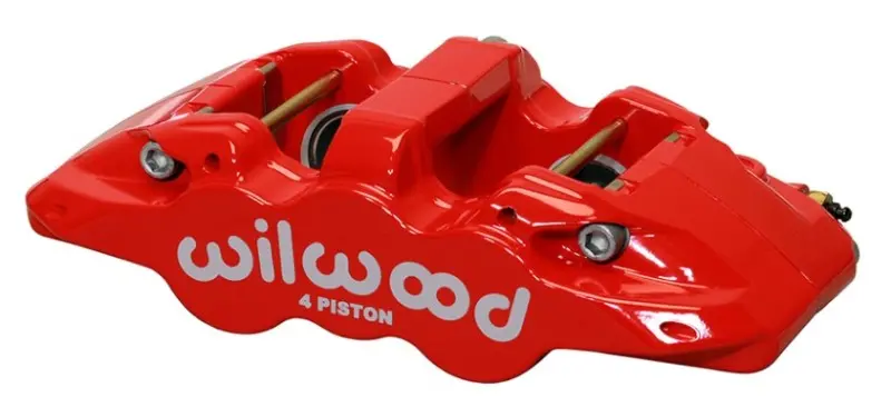 Wilwood Caliper-Aero4-R/H - Red 1.62/1.38In Pistons 1.25In Disc 1