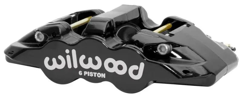 Wilwood Caliper - Aero6-Ds Forged Six-Piston Caliper - 6.52In Piston 1.25In Rotor - Black 1