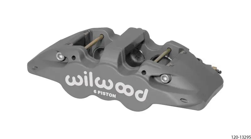 Wilwood Caliper-Aero6-R/H - Black Anodize 1.75/1.38/1.38In Pistons 1.25In Disc 1