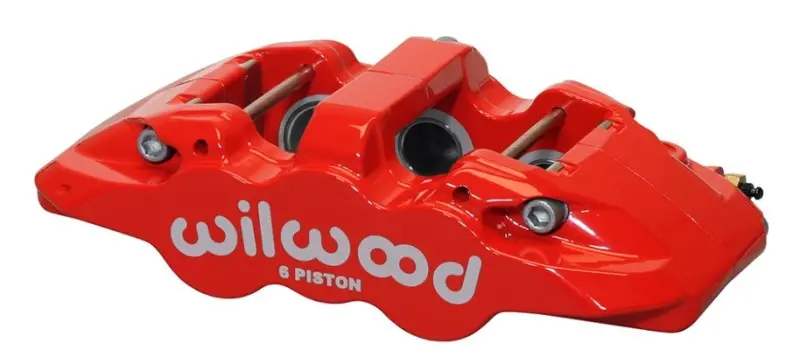 Wilwood Caliper-Aero6-R/H - Red 1.62/1.12/1.12In Pistons 1.25In Disc 1