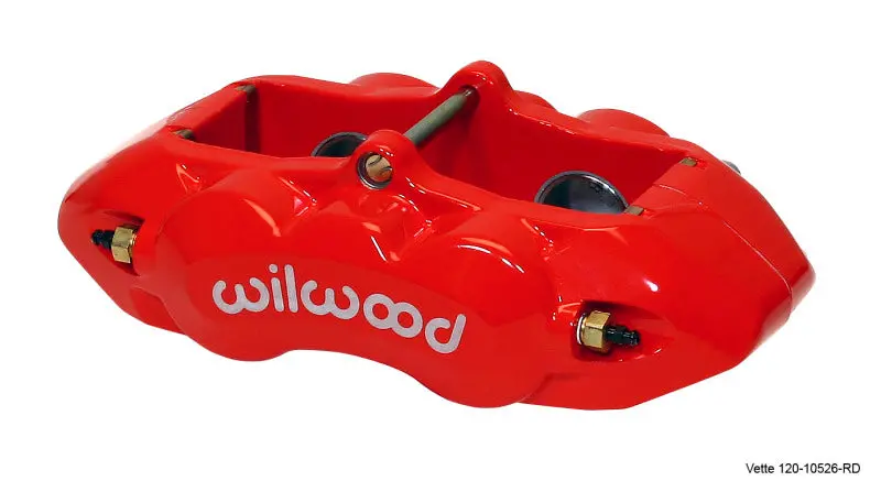 Wilwood Caliper-D8-4 Rear Red 1.38In Pistons 1.25In Disc 1