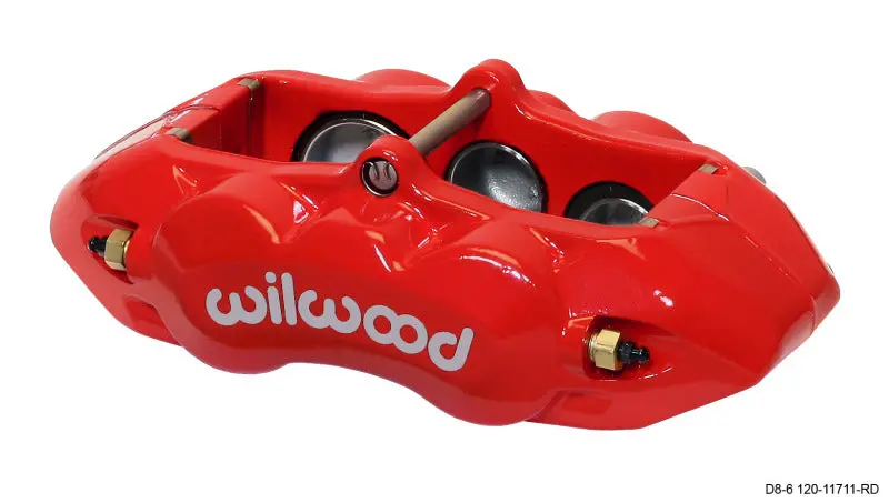 Wilwood Caliper-D8-6 R/H Front Red 1.88/1.38/1.25In Pistons 1.25In Disc 1