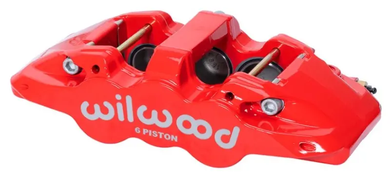 Wilwood Caliper-Forged Dynalite W/Dust Seal-Red 4.04In Pistons 1.25 Disc 1
