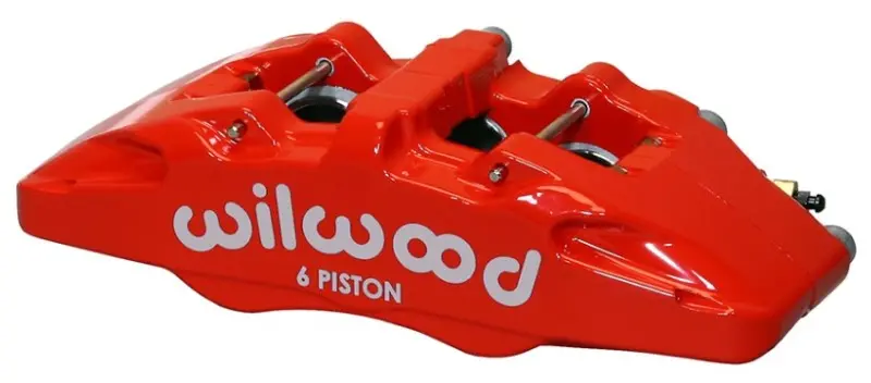 Wilwood Caliper-Forged Dynapro 6 5.25In Mount-Red-L/H 1.62/1.38In/1.38In Pistons 1.10In Disc 1
