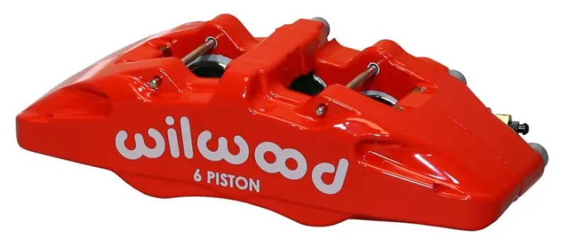 Wilwood Caliper-Forged Dynapro 6 5.25In Mount-Red-R/H 1.62/1.12/1.12In Pistons 1.10In Disc 1