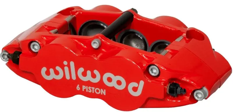 Wilwood Caliper-Forged Narrow Superlite 6R-L/H 1.75/1.25/1.25In Pistons 1.10In Rotor - Red 1