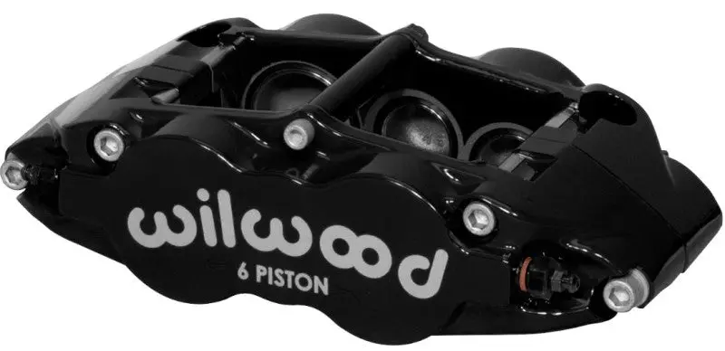 Wilwood Caliper-Forged Narrow Superlite 6R-L/H 1.75/1.25In/1.25In Pistons 1.25In Rotor - Black 1