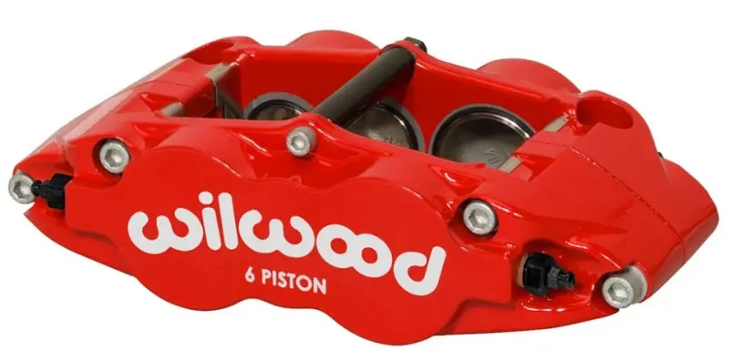 Wilwood Caliper Forged Narrow Superlite L/H Fnsl6r-Ds Dust Seal 1.62/1.12 1.10In Rotor Width - Red 1