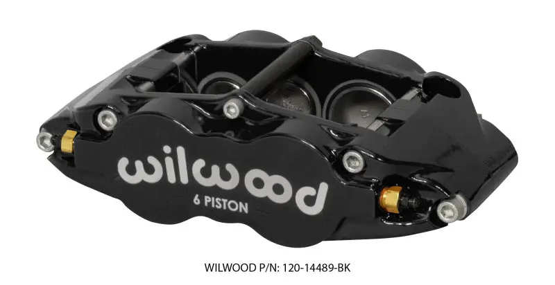 Wilwood Caliper Forged Narrow Superlite R/H Fnsl6r-Ds Dust Seal 1.62/1.12/1.12,1.25 Rotor - Black 1