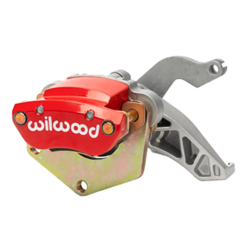 Wilwood Caliper-Mc4 Mechanical-R/H - Silver W/No Logo 2.00In Piston .81In Disc - Red 1