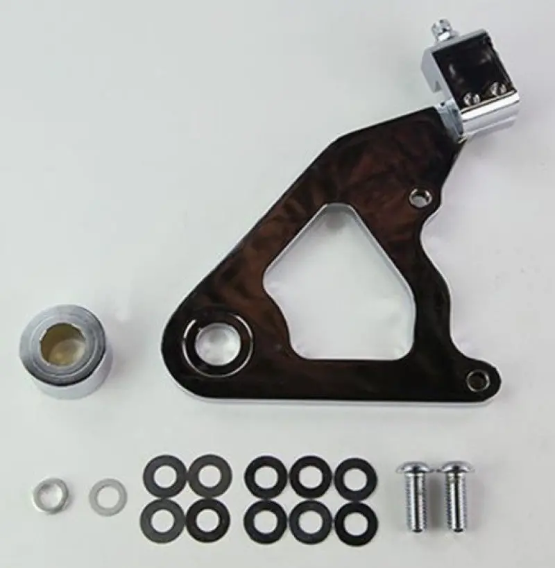 Wilwood Caliper Mounting Kit Chrome W/Bracket Gp310 2000-Present Softail 1