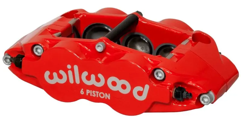Wilwood Caliper-Narrow Superlite 6R-Lh - Red 1.38/1.12/1.12In Pistons 1.10In Disc 1