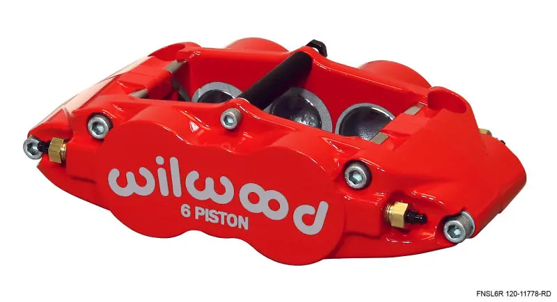Wilwood Caliper-Narrow Superlite 6R-Rh - Red 1.62/1.12/1.12In Pistons 1.25In Disc 1