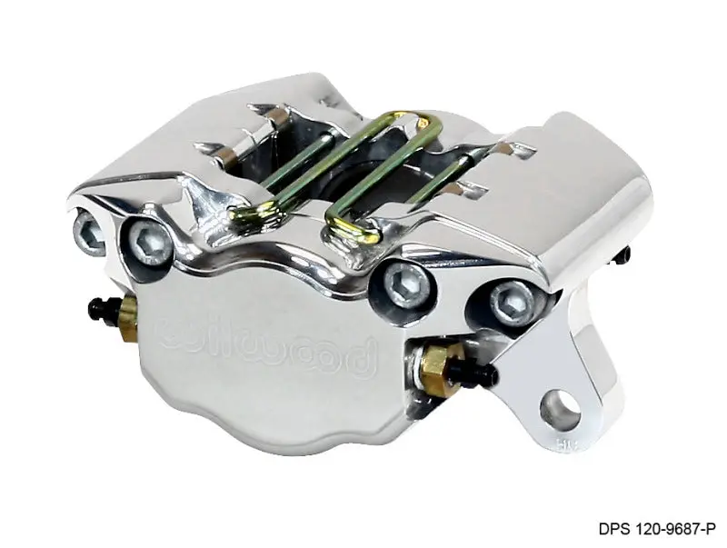 Wilwood Caliper-Polished Dynapro Single 3.25In Mount 1.75In Pistons .38In Disc 1